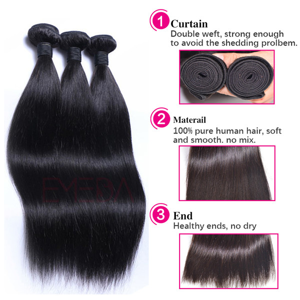 Wholesale price unprocessed brazilian Indian hair weave bundle YL116